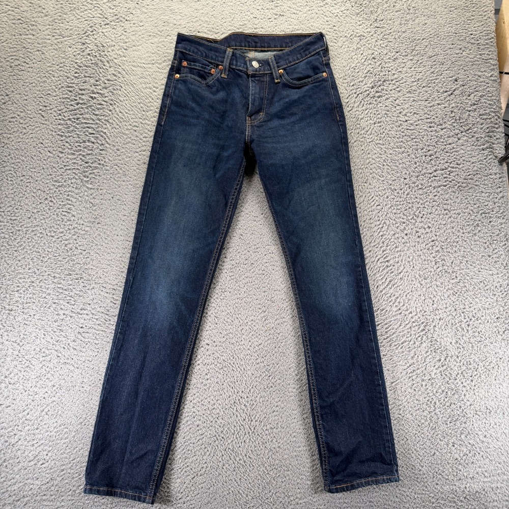 Levi's 511 Jeans Mens 29x32 Blue Cotton Denim Straight Leg Workwear Travel Faded